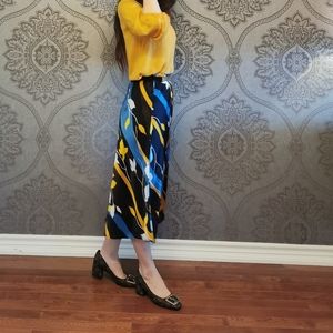 100% silk satin skirt